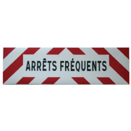 “Arrêts fréquents” plate